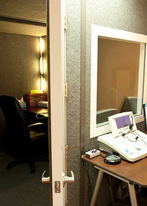 Champlain Valley Audiology Hearing Test Room